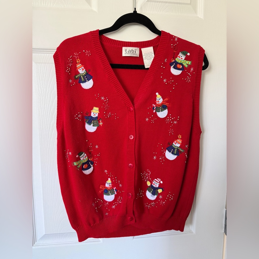 Vintage Tabi International “Ugly” Christmas Sweater Vest
